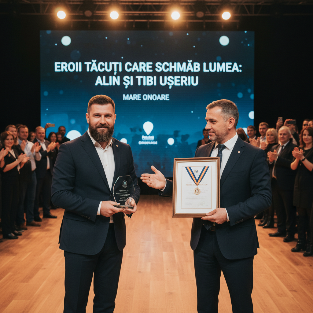 Alin și Tibi Ușeriu, recompensați la gala dedicată eroilor locali care schimbă lumea – Este o mare onoare