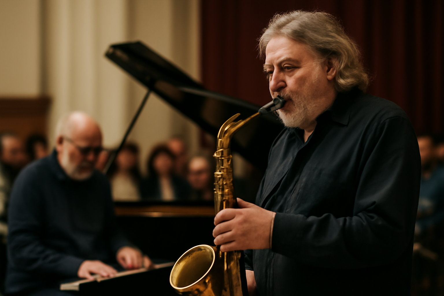 Concert de jazz emoționant la Bistrița cu Nicolas Simion, dedicat memoriei lui Mircea Tiberian – FOTO/VIDEO