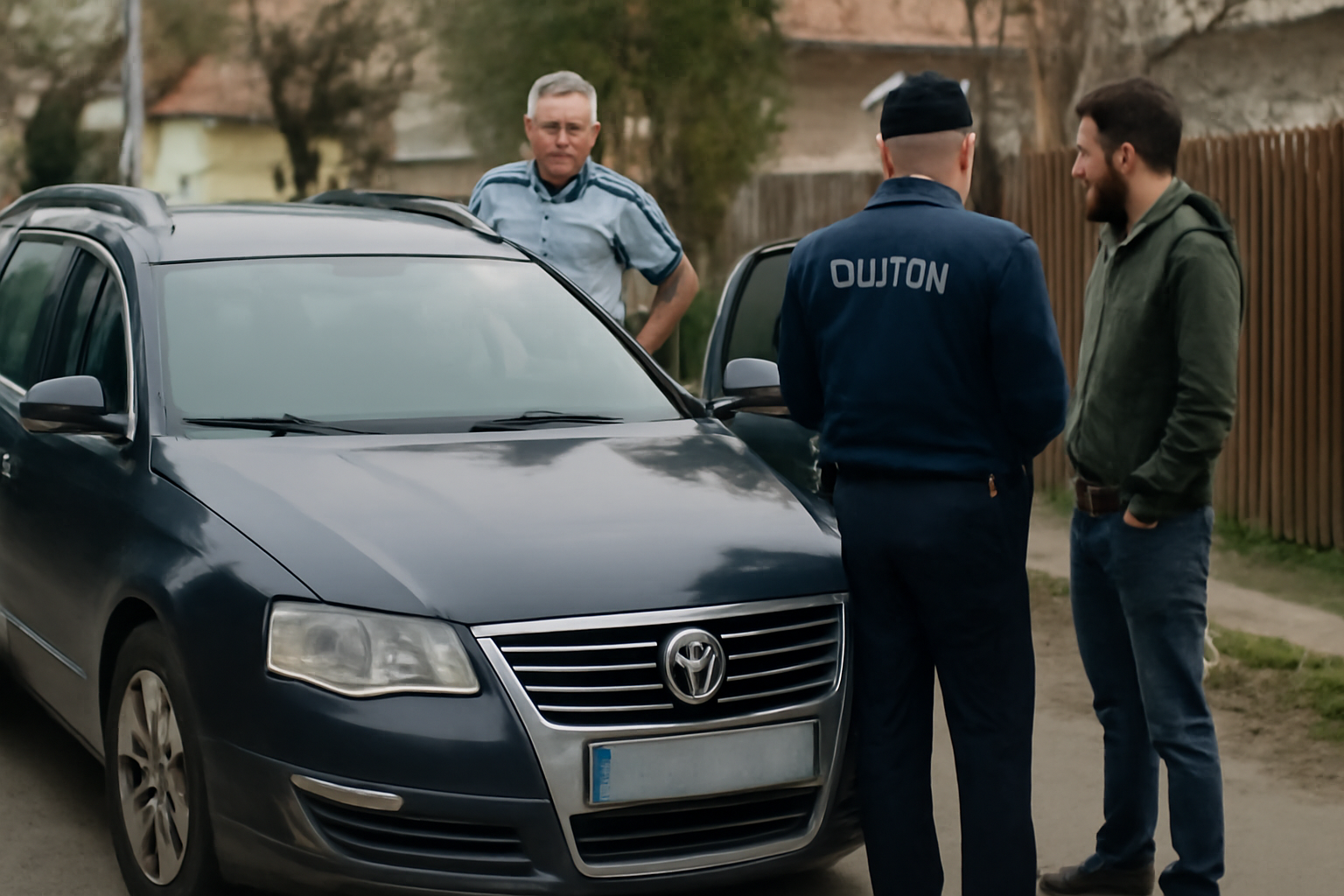 Mașină furată din Belgia, descoperită la un bistrițean