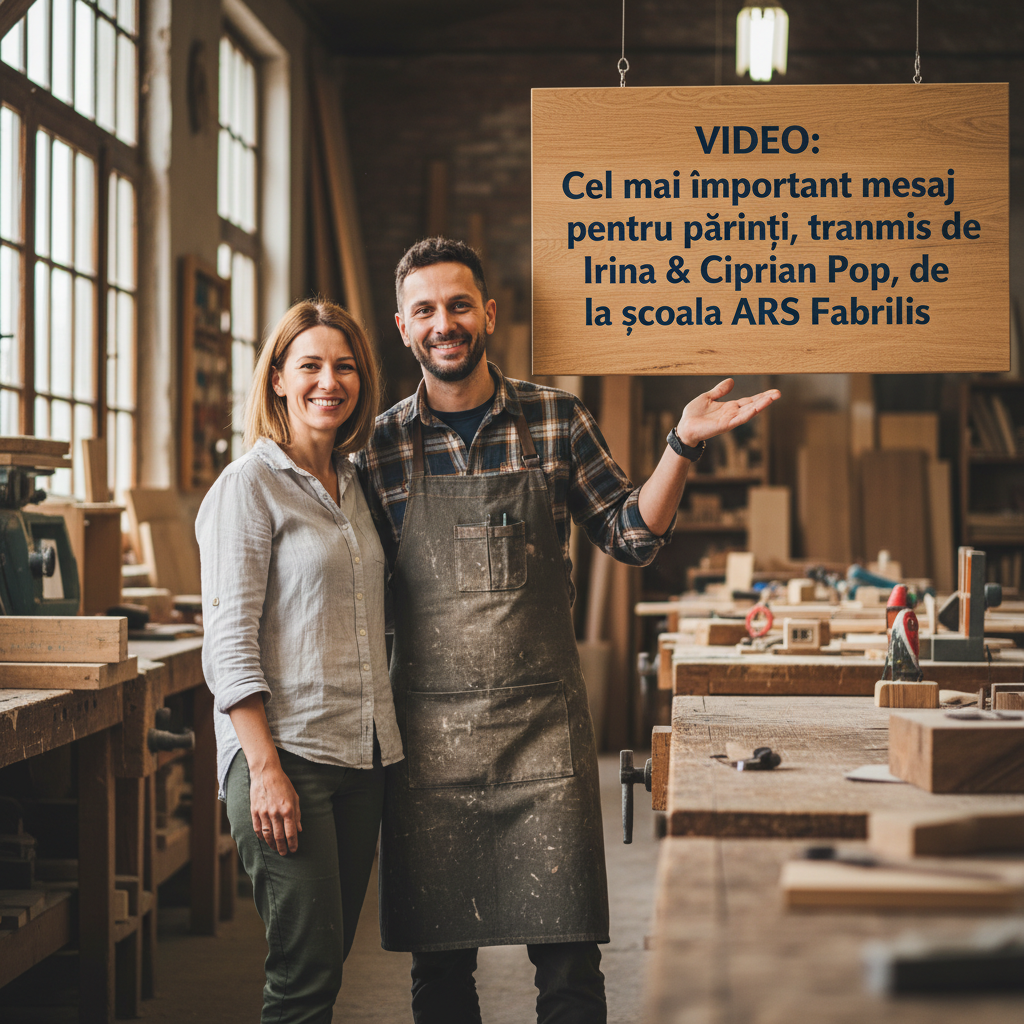 Mesaj esențial pentru părinți, transmis de Irina și Ciprian Pop de la școala ARS Fabrilis