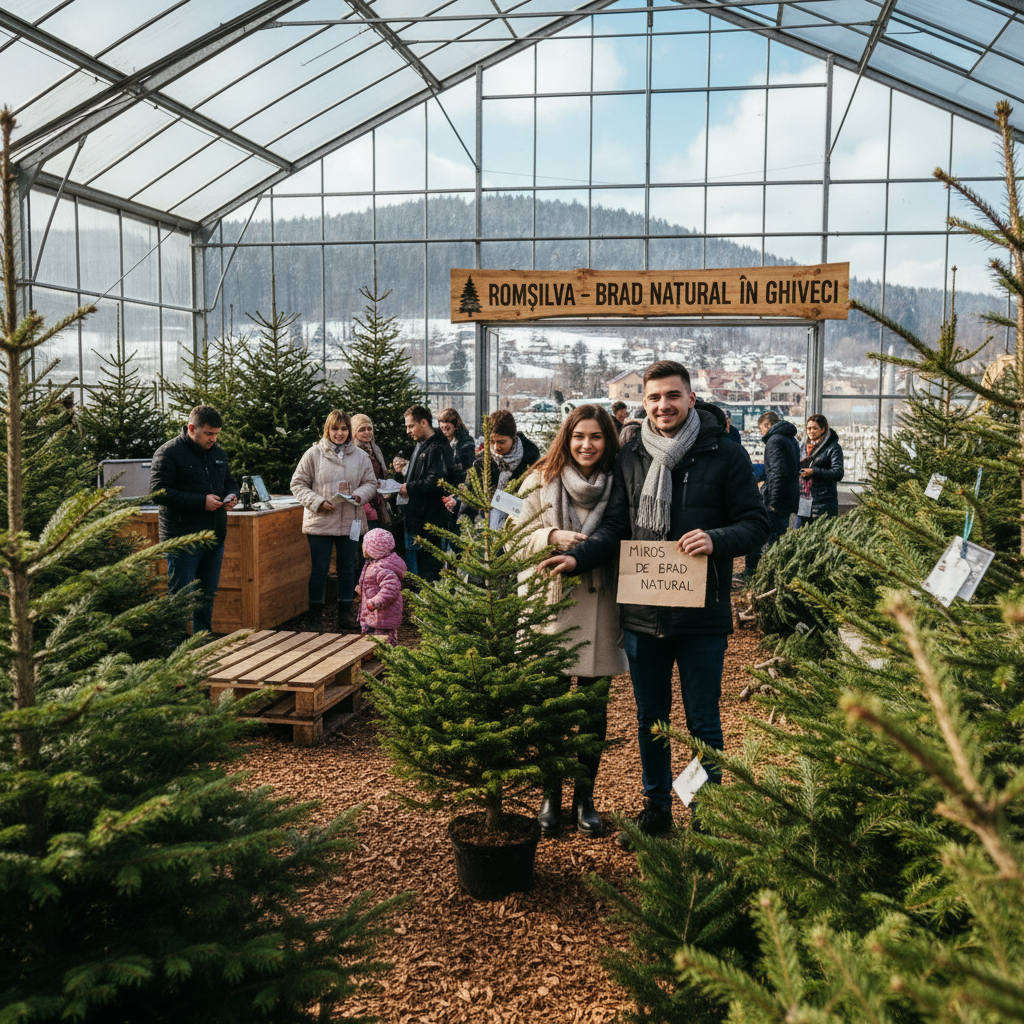 Romsilva oferă și brazi în ghiveci la vânzare!